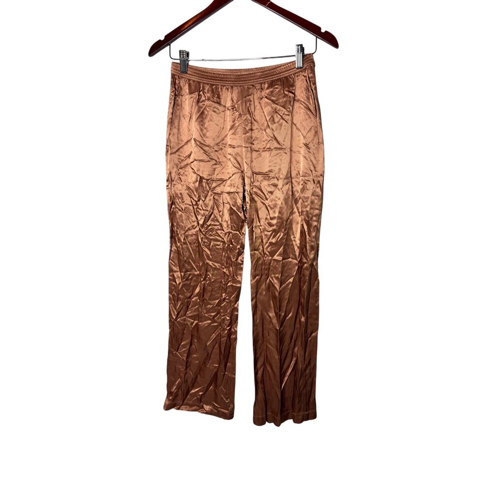 Enza Costa Silk Satin Everywhere Pant Sz 0 XS